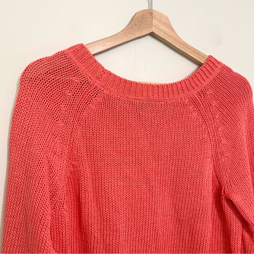 Banana Republic Milly Collection Crew Neck Sweater Coral Small - Picture 6 of 12